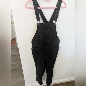 Old Navy Black Denim Overalls - Size 2